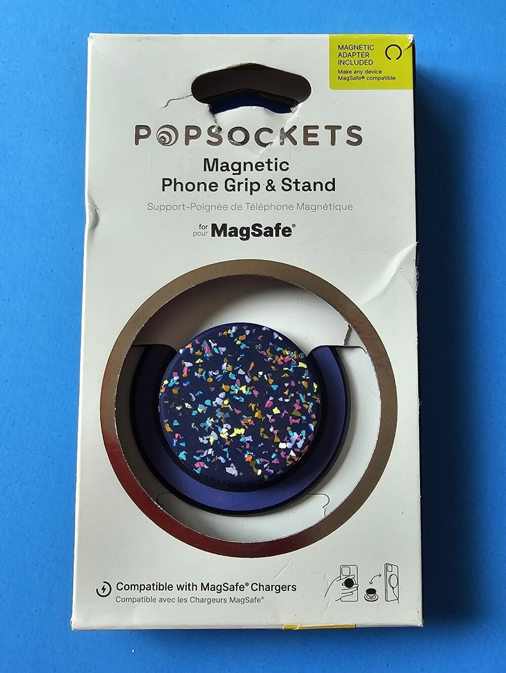 Popsocket - PopOut Circus Regrind French Navy MAGSAFE Round PopGrip